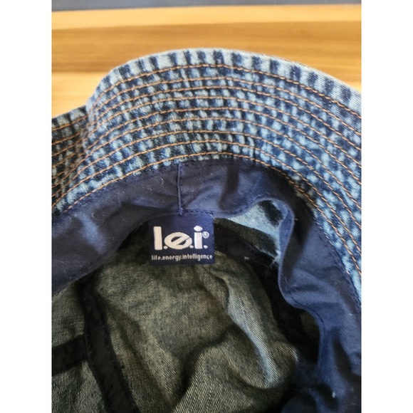 Y2K l.e.i. Denim Bucket‎ Hat - Picture 5 of 5